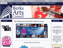 Tablet Screenshot of berksarts.org